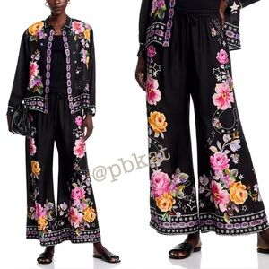 NWT Johnny Was Frankie Floral Flowy Silk Pants